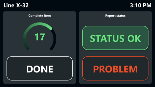 Simple digital call system for the industrial workplace